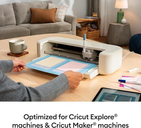 Cricut 2 Card Mat (3 ct), 13 in x 8.6 in (33 cm x 21.9 cm) - Mat for Custom Birthday Cards, Thank You Cards, & More - Reusable - Works with Cricut Explore 5 Machine in Kuwait
