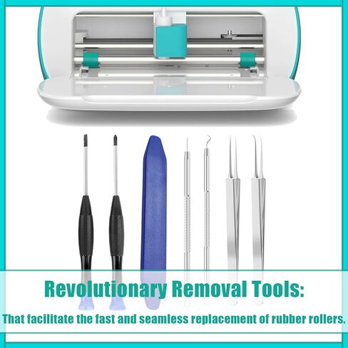 19-Pack Rubber Roller Replacement for Cricut Joy,Accessories Kit with Replace Blades & & Weeding Tools |｜Fits Cricut Joy Machine｜Anti-Slip Design｜Complete Repair Set in Kuwait