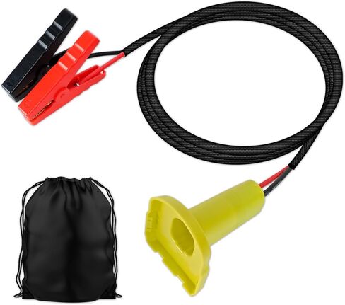كابلات توصيل مع محول لبطارية Ryobi 18 فولت، 3.3FT 8AWG بطارية محمولة، كابلات معززة للسيارات، طاقة لبدء تشغيل السيارة باستخدام الأداة in Kuwait