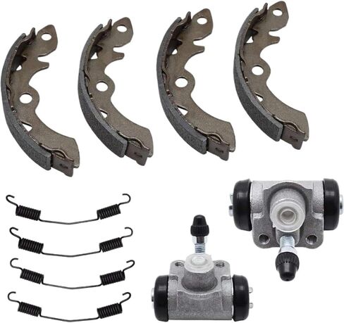 Front Brake Wheel Cylinders Shoes Kit 52400-54321 54400-41850 Compatible With LT230 LT250 LTF230 1985-1987 in Kuwait