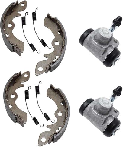 Front Brake Wheel Cylinders Shoes Kit 52400-54321 54400-41850 Compatible With LT230 LT250 LTF230 1985-1987 in Kuwait
