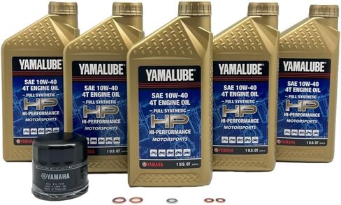 Yamaha Wolverine RMAX2/ RMAX4/ X2 1000 all Models Oil Filter Change Kit Yamaha Part# 5GH-13440-90-00 Supercedes Part# 5GH-13440-80-00 and 5 Quarts All Purpose LUB-10W40-HP-12 in Kuwait