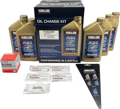 Yamaha Wolverine RMAX2/ RMAX4/ X2 1000 all Models Oil Filter Change Kit Yamaha Part# 5GH-13440-90-00 Supercedes Part# 5GH-13440-80-00 and 5 Quarts All Purpose LUB-10W40-HP-12 in Kuwait