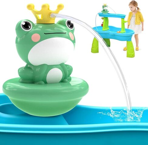 weirtoya Water Table Pump for Toddlers, 2026 Battery Powered Pump for Water Table Cordless Work Splash Toys Kids Toddler Summer Outddor Toy in Kuwait