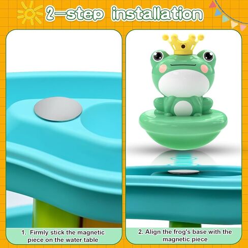 weirtoya Water Table Pump for Toddlers, 2026 Battery Powered Pump for Water Table Cordless Work Splash Toys Kids Toddler Summer Outddor Toy in Kuwait