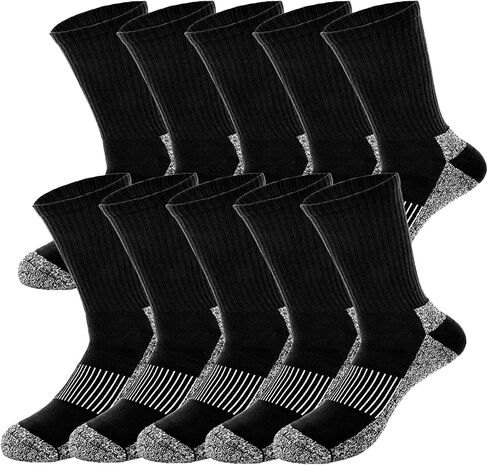 5 Pairs Military Socks Men Army Green Sock Crew Hiking Socks for Soldiers Policemen Firefighter Hunting Working Sports in Saudi Arabia