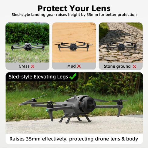 معدات الهبوط BTG لملحقات DJI Mavic 4 Pro بدون طيار ملحقات أرجل الهبوط in Kuwait