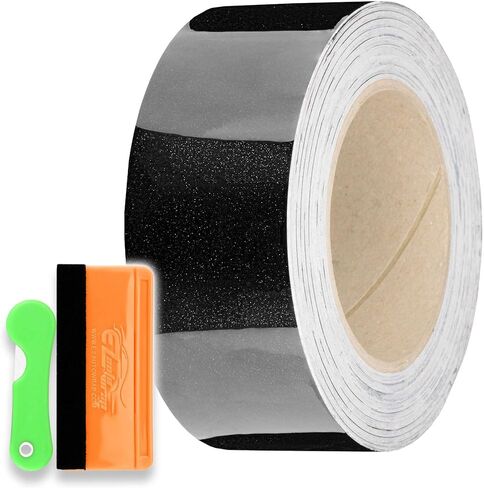 2" x50FT Gloss Black Vinyl Wrap Kit for Black Out Chrome Delete Window Trim Door Trim Made from Genuine 3M 2080 Film in Kuwait