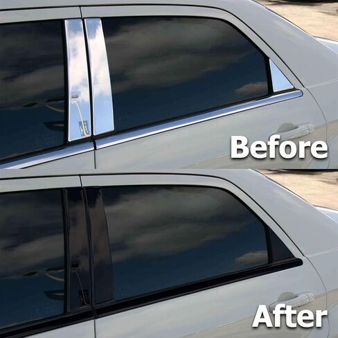 2" x50FT Gloss Black Vinyl Wrap Kit for Black Out Chrome Delete Window Trim Door Trim Made from Genuine 3M 2080 Film in Kuwait