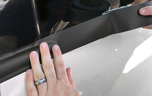 2" x50FT Gloss Black Vinyl Wrap Kit for Black Out Chrome Delete Window Trim Door Trim Made from Genuine 3M 2080 Film in Kuwait
