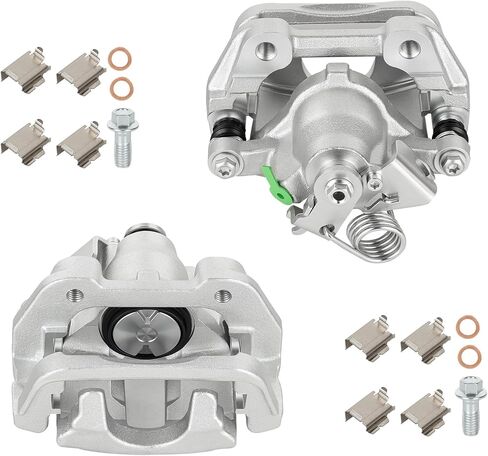 مجموعة فرجار الفرامل الخلفية مع دعامة تناسب موديلات Ford وLincoln، 2013-2019 Explorer، 2013-2019 Taurus، 2013-2019 Flex، 2013-2015 MKS، 2013-2019 MKT، قطعتان 18-B5466 18-B5467 in Kuwait