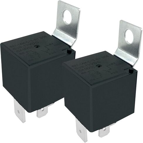 897-1AH-C1S-R1 U06 12V 4-Pin 70A مرحل سيارات عالي التيار (عبوة من قطعتين) بديل لـ Polaris Bobcat UV34 UTV، مرحل SPST للخدمة الشاقة عادة مفتوح مع دعامة معدنية، يستبدل 8971AHC1SR1U06 in Kuwait