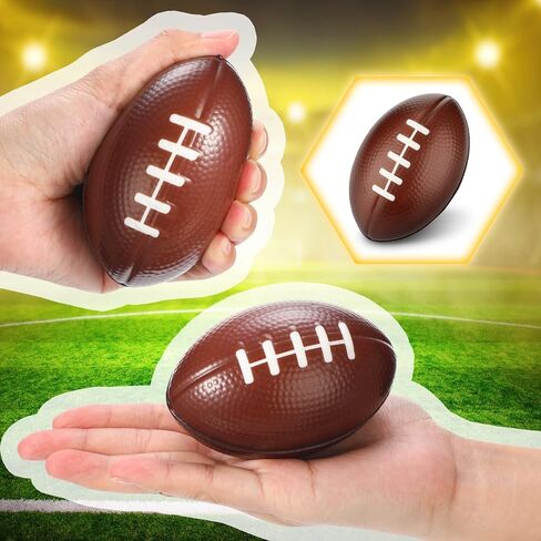 Jerify 16 Pcs Mini Foam Footballs Bulk 3.5 Inch Small Stress Balls Football Party Favor for Stress Relief Kid Carnival Game Party Gift Decoration in Kuwait