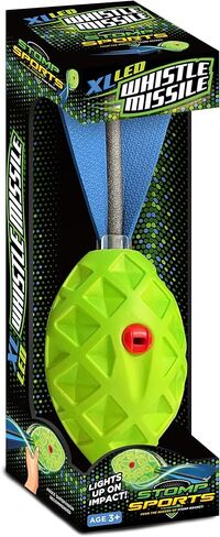 Stomp Rocket XL LED Whistle Missile - Whistling Foam Football with Tail - Fun Backyard Outdoor & Indoor Kids Toys Gifts for Boys & Girls - Sports Play Toys for Ages 3+ in Kuwait