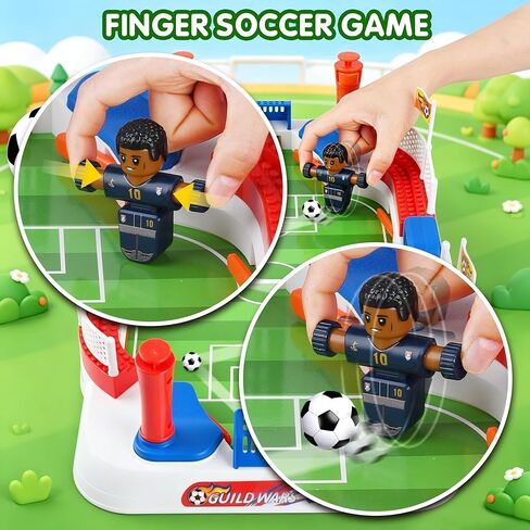 WeeHomm 2-in-1 Play Soccer Board Game للأطفال، شخصيات فووسبالل PK، طاولة فووسبالل للأطفال من سن 8 إلى 12 عامًا، ألعاب كرة القدم للأولاد، لعبة كرة قدم الطاولة، هدايا عيد ميلاد لعمر 4-10 سنوات in Kuwait