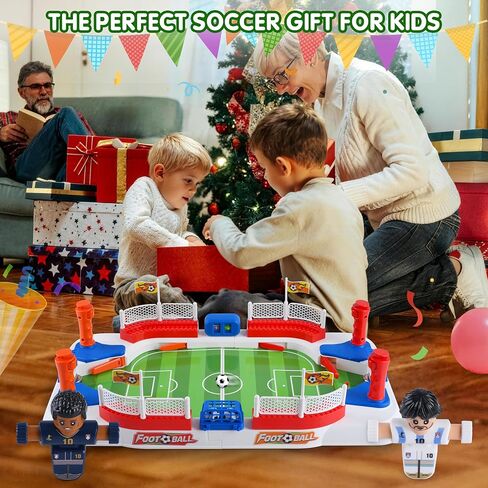 WeeHomm 2-in-1 Play Soccer Board Game للأطفال، شخصيات فووسبالل PK، طاولة فووسبالل للأطفال من سن 8 إلى 12 عامًا، ألعاب كرة القدم للأولاد، لعبة كرة قدم الطاولة، هدايا عيد ميلاد لعمر 4-10 سنوات in Kuwait