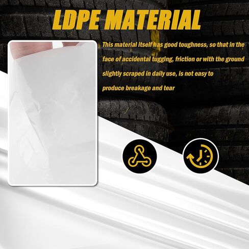 4PCS Extra Large Car Tire Bags for Storage,LDPE Disposable Car Tire Storage Bags for Easy Storages and Transportation of Tires,Dustproof & Tear Resistant Tires Covers for Cars in Kuwait