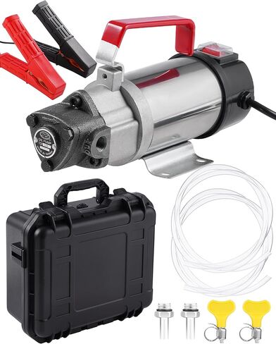 Oil Extractor Pump 12V 100W, Oil Pump for Thick Oil Change, Electric Fluid Transfer Pump for Engine Oil, Gear Oil, Transmission Fluid & Diesel Fuel, 60-Min Runtime for Car, Truck, Boat & Mower in Kuwait