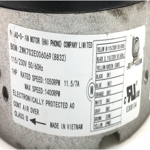 استبدال لوحدة ZWK702E006069 ECM ذات المحيط العريض فقط 8832 115/230 فولت 1HP مستعملة #Z879 # مستعملة # تم اختبارها in Kuwait