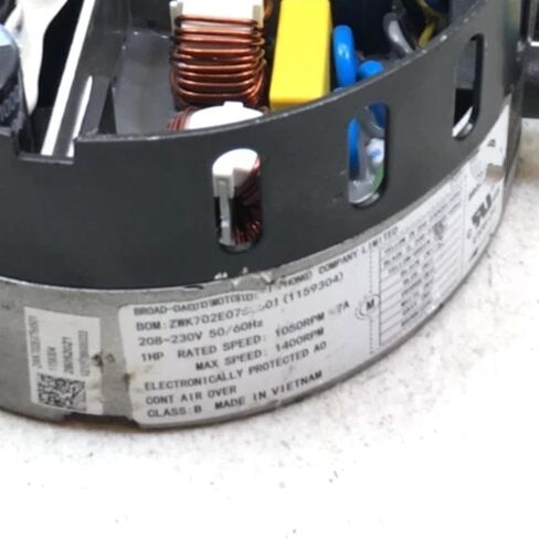 استبدال لوحدة ZWK702E0756501 ECM ذات المحيط العريض فقط S1-32436223001 230V 1HP مستعملة #W083 #مستعملة #مختبرة in Kuwait