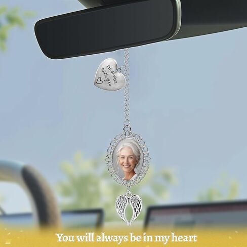 Graduation Memorial Tassel Photo Charm Gift Set – 2-in-1 Brooch & Tassel Charm for Graduation Cap, “Always With You" Keepsake with Card & Graduation Hat Gift Box, Class of 2026 (1Pcs Brooch Pendant and 1Pcs Pendant) in Kuwait
