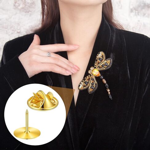 60 Pairs Butterfly Tie Tacks, Gold & Silver Replacement Pins for Craft Making, DIY Crafts Cloth Decoration, Lapel Pins, Tie Bars in Kuwait