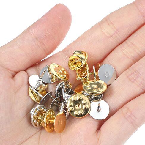 60 Pairs Butterfly Tie Tacks, Gold & Silver Replacement Pins for Craft Making, DIY Crafts Cloth Decoration, Lapel Pins, Tie Bars in Kuwait