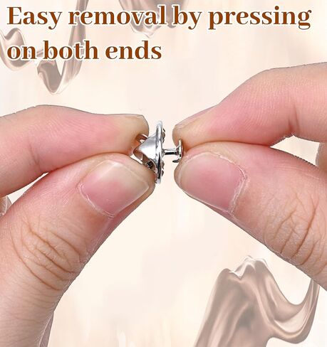 50 Pairs Tie Tack Pins, Pin Backs Silver Butterfly Tie Tacks, Secure Locking Blank Pins Keepers for Jewelry Making in Kuwait