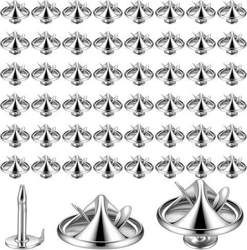 50 Pairs Tie Tack Pins, Pin Backs Silver Butterfly Tie Tacks, Secure Locking Blank Pins Keepers for Jewelry Making in Kuwait