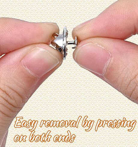 50 Pairs Tie Tack Pins, Replacement Pin Backs Clasp, Secure Locking & Anti-Down Pin Holders for Badges, Lapel Pins, Brooches in Kuwait