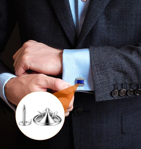 50 Pairs Tie Tack Pins, Replacement Pin Backs Clasp, Secure Locking & Anti-Down Pin Holders for Badges, Lapel Pins, Brooches in Kuwait
