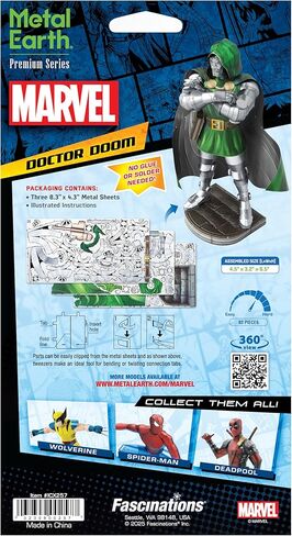 Metal Earth Fascinations Premium Series Marvel Doctor Doom 3D Metal Model Kit in Kuwait