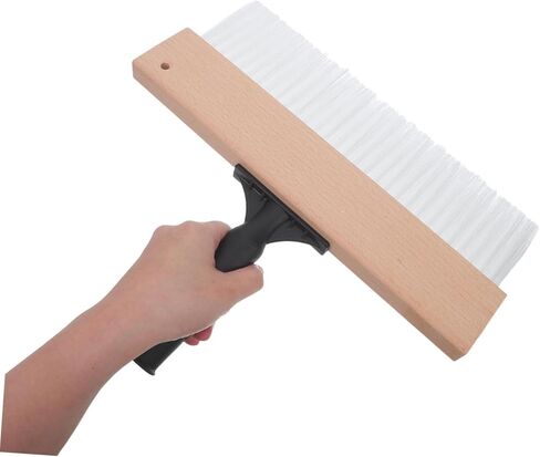 SOLUSTRE Texture Paint Brush with Angled Linen Effect Bristles, 32cm Wide Art Paint Tool for Wall Decoration, Drywall Texture and Craft Painting Supplies in Kuwait