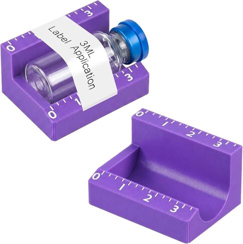YUXIANLB Peptide Vial Label Applicator for 3ml Bottle, Time-Saving Handheld Alignment Labeling Sticker Applicator Tool for Home Lab Clinic Organizing Small Jars Essential Oils Container Bottles in Kuwait