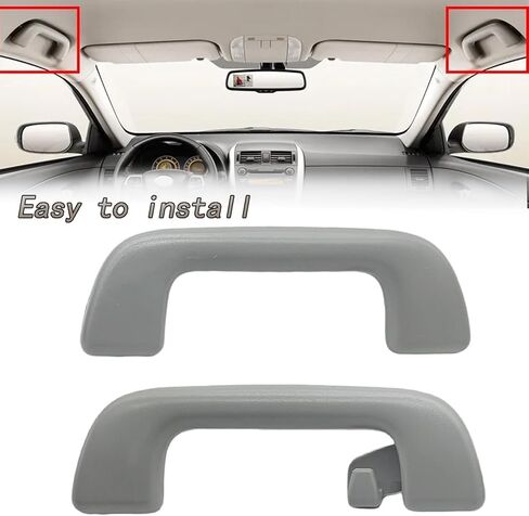 مقبض سحب للسقف الداخلي للسائق الأمامي والخلفي من at such 4 قطع مناسب لسيارة Toyota Corolla 4Runner Yaris Prius RAV4 2005-2021 استبدال مقابض الإمساك الداخلية لـ 74610-52030 74610-52020 in Kuwait