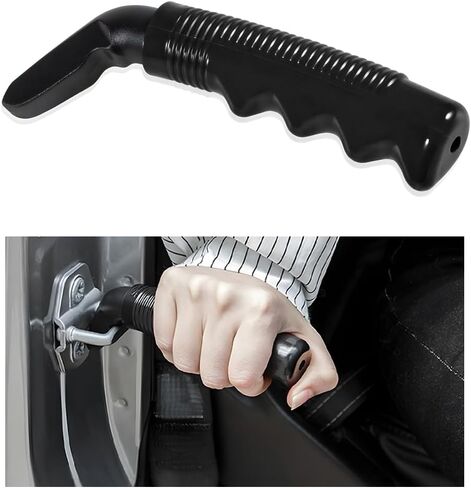 Car Door Handle for Elderly, Auto Cane Portable Vehicle Assist Support Handle Grab Bar, Multifunction Car Door Latch Bar Standing Mobility Aid for Seniors and Handicapped (Black) in Kuwait