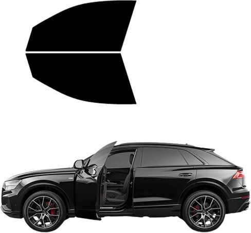 لون نافذة كربون نانو مسبق القطع من TINTPRO لسيارة 2019-2026 Audi Q8 4 DR SUV للسائق والنوافذ الجانبية للركاب مجموعة قطعتين (20% الكل) in Kuwait
