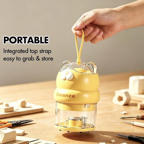 Yellow Fuse Bead Sweeper High Efficient Suction Tool for Picking and Cleanup, Suitable for Melty Beads, Clay Bead, Diamond Crafting in Kuwait