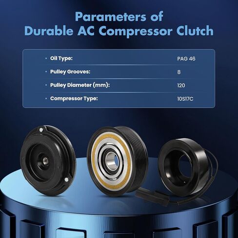 ECCPP AC Compressor Clutch Fit for Dodge for Ram 2500 3500 4500 5500 6.7L 2010-2024 AC Clutch Kit in Kuwait