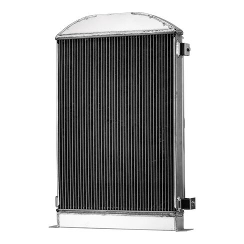4 Row Aluminum Radiator Shroud Fan Compatible with 1933-35 Ford Model A Base 2.2L Chevy V8 in Kuwait