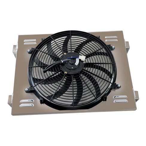 16" 120W Aluminum Shroud Fan Kit High Performance Radiator Thermostat Relay Compatible with 1955-1957 Chevrolet Bel-Air Nomad V8 in Kuwait