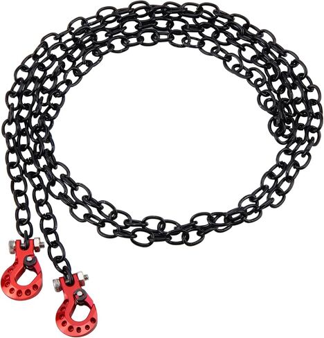 Metal Drag Chain with Tow Hooks for 1/10 Off-Road Crawler RC4WD D90 Axial SCX10 TRX4 RC Rock Climbing Car in Kuwait