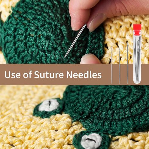300 Pcs Crochet Markers, Calabash Pins with 18 Pcs Blunt Needles,Metal Stitch Markers for Knitting, Crocheting, Crochet Accessories and Supplies, Fabric,Clothing Tag,DIY Craft Project in Kuwait