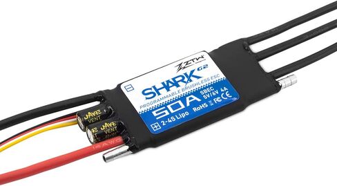 ZTW Shark G2 80A ESC 2-6S Built-in Swithcing BEC 5V/6V 8A Water-Cooling Bidirectional Waterproof Brushless Speed Controller for RC Boat Marine in Saudi Arabia
