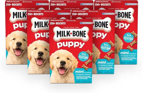Milk-Bone Original Dog Treats Biscuits for Puppies, 16 Ounce (Pack of 6) in Kuwait