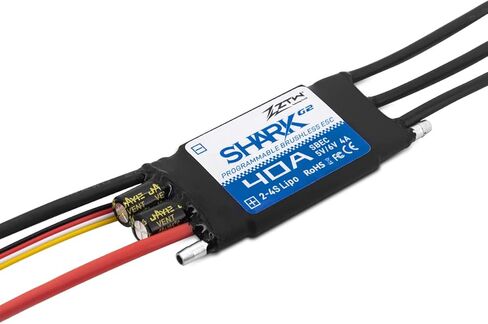 ZTW Shark G2 80A ESC 2-6S Built-in Swithcing BEC 5V/6V 8A Water-Cooling Bidirectional Waterproof Brushless Speed Controller for RC Boat Marine in Saudi Arabia