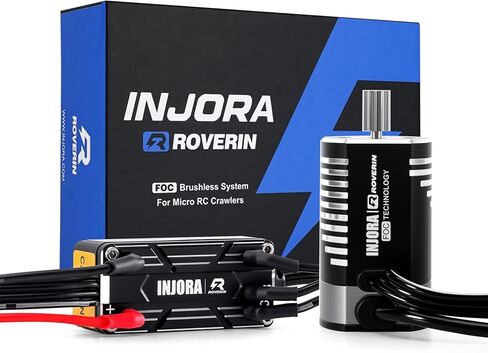 مجموعة محرك INJORA Roverin M30 G2 FOC بدون فرشاة ESC ومحرك لـ 1/18 TRX4M Ascent18 (4800KV) in Kuwait