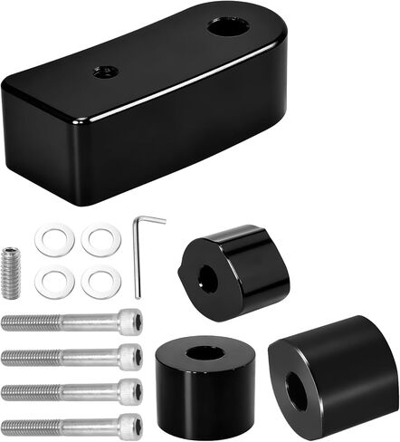 مجموعة أجزاء تمديد فاصل لوحة أرضية السائق 0.75 بوصة لهارلي سوفتيل سليم 2018-2021، هيريتاج كلاسيك 2018-2023، فات بوي 2018-2023، ديلوكس FLDE 107 2018-2020 (أسود) in Kuwait