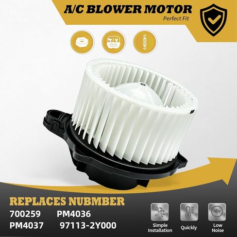 700259 منفاخ سخان مكيف الهواء متوافق مع Azera 2012-2017 Cadenza 2014-2016 Optima 2012-2015 Forte 2014-2018 استبدال 97113-2Y000 PM4036 PM4037 in Kuwait