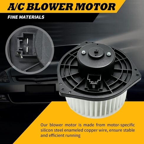 700004 Front HVAC Heater Blower Motor 2pin Compatible with Accord 2003-2007 TL 2004-2008 Replaces HO3126107 PM9176 75759 79310-SEP-A02 79305-SDP-A01 79310-SDN-A01 in Kuwait